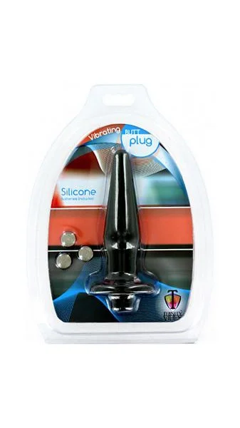 Vibrating Butt Plug Silicone Black Large — image 5 of 6