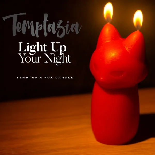 Blush Temptasia Fox Drip Candle