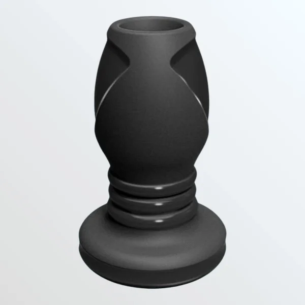 Doc Johnson 'The Stretch' Platinum Premium Silicone Hollow Butt Plug - Medium Size