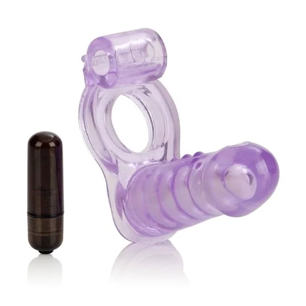 Double Diver Vibrating Enhancer Penetrator Purple — image 6 of 8