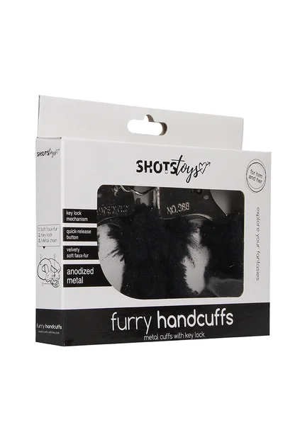 Furry Handcuffs - Black — image 7 of 7