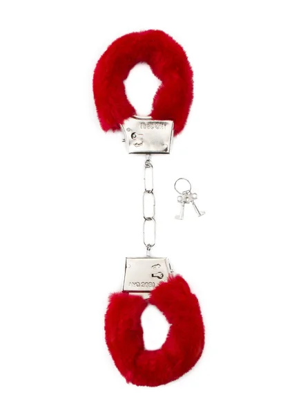 Furry Handcuffs - Red — image 6 of 7
