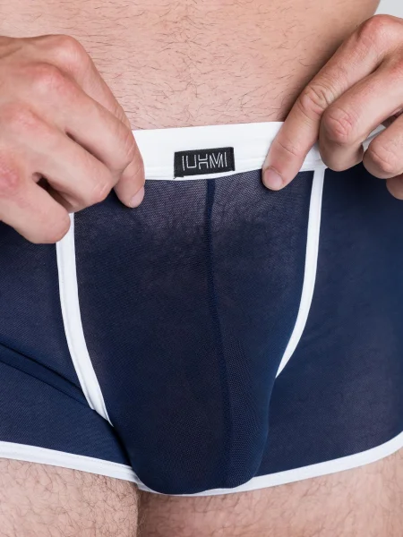 LHM Navy Mesh Boxer Shorts