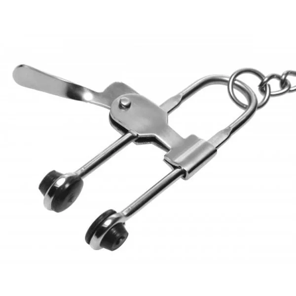 Intensity Nipple Press Clamps With Chain Metal Silver — image 6 of 6