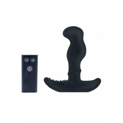 G Stroker Unisex Massager with Unique Stroker Beads Black Best Anal Vibrator