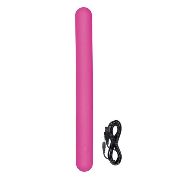 Lust L4 Silicone Bendable Massager Waterproof Pink 7.75 Inch