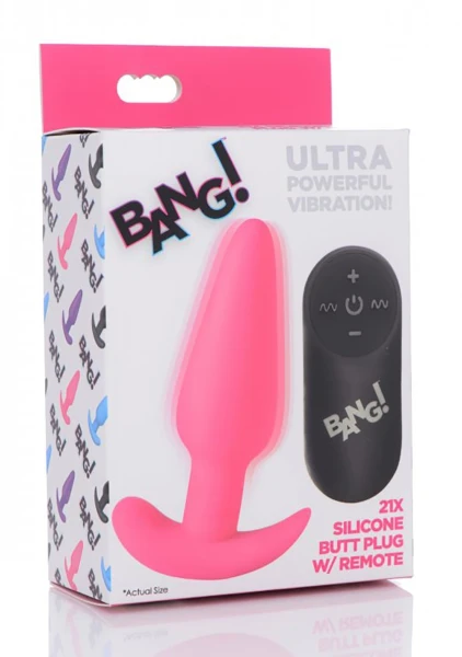 Remote Control 21X Vibrating Silicone Butt Plug — image 8 of 24