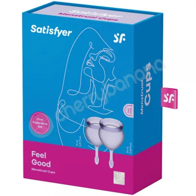 Satisfyer Feel Good Purple Menstrual Cups 2pk