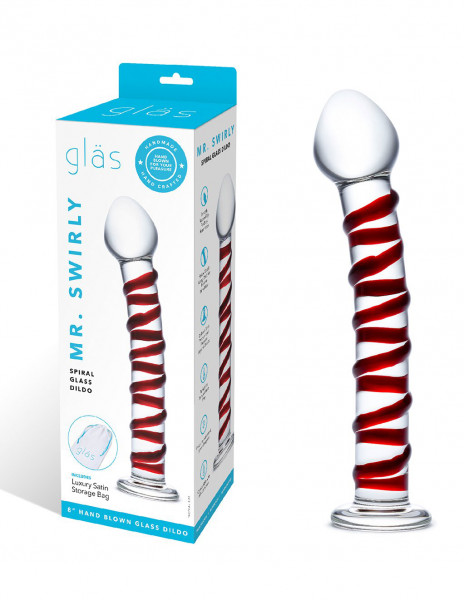 Glas Mr. Swirly 8" Dildo