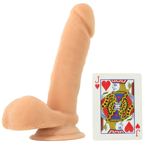 The D - Perfect D 7" Suction Cup Dildo by Doc Johnson - Vanilla
