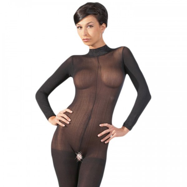 Mandy Mystery Long Sleeve Crotchless Bodystocking