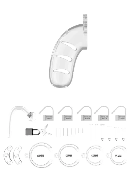 KINK - Caged - Vibrating Cock Cage with Ball Strap
