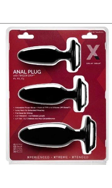 Xplay Finger Grip Plug Starter Kit- Plug #1 #2 #3
