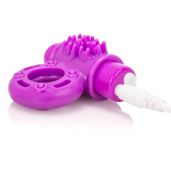 Charged O Wow Rechargeable Vibrating Cock Ring By Screaming O - Blue