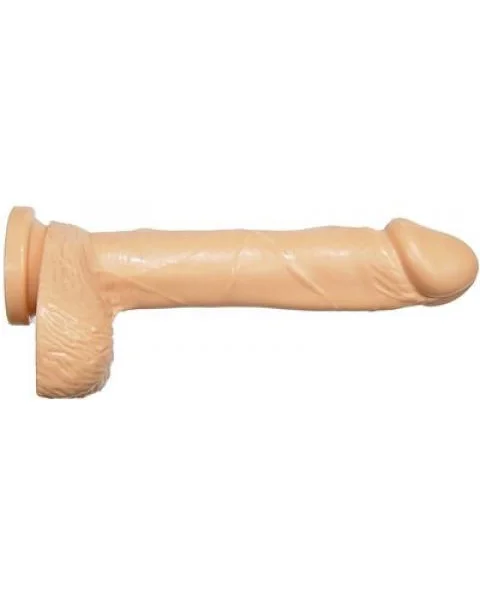 8 Inches Dildo Balls Beige