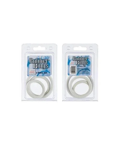 Rubber Ring 3 Piece Set - White