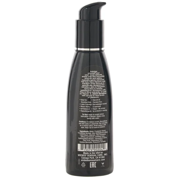 Wicked Aqua Sensitive Lubricant 4oz.