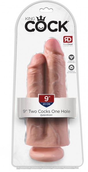 9" Two Cocks One Hole
