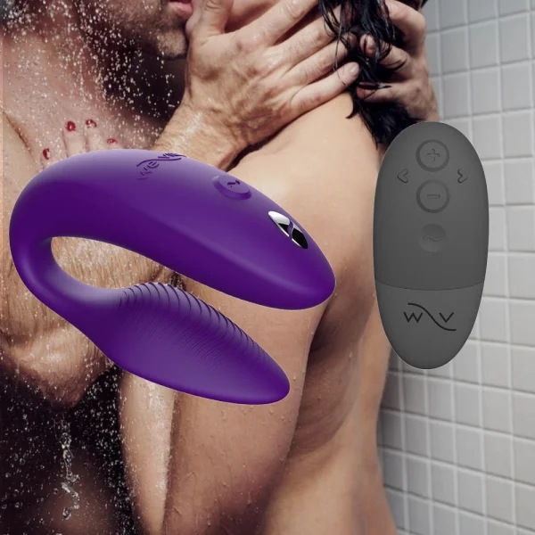 We-Vibe Sync Rechargeable Silicone Remote & App Controlled Couples Vibrator - Purple