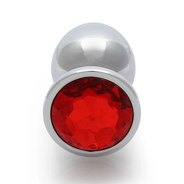 Ouch! Large Gem Metal Anal Plug