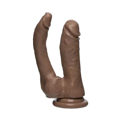 The Double Dippin 6 Inch Firmskyn Dildo Brown 6 Inch