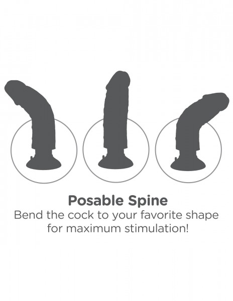 Pipedream King Cock Vibrating Cock With Balls 10" - Flesh