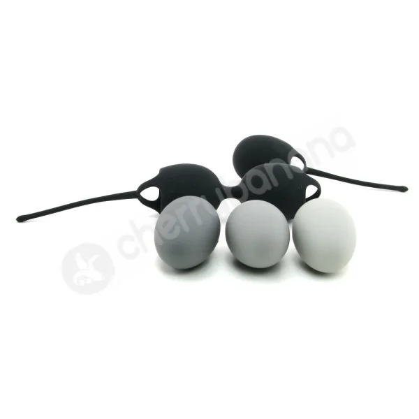 Velvet Plush The Ultimate Kegel Kit Black