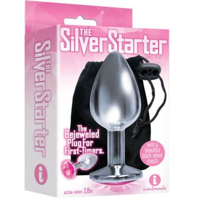 2 8 Pink Jewel Butt Plug
