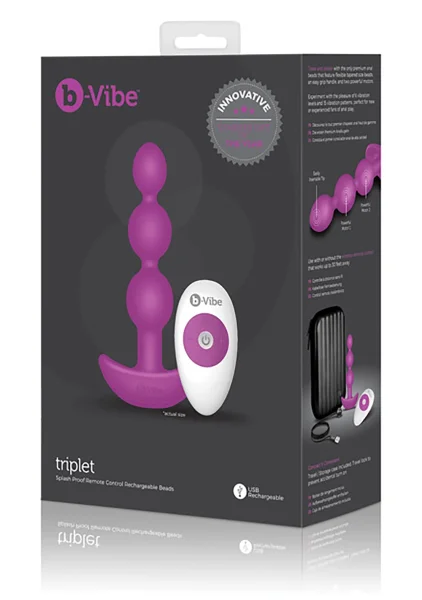 b-Vibe Remote Triplet Anal Beads