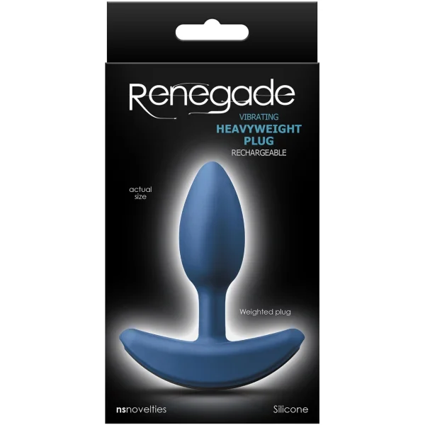 NS Novelties Renegade Heavyweight Plug Vibrating Anal Plug - 2 Sizes