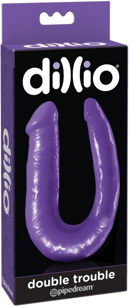 Double Trouble Purple Dildo