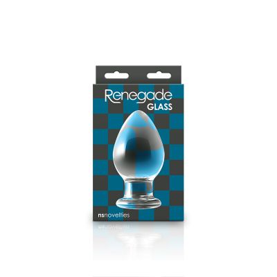 Renegade Glass Knight Clear Glass 13 2 cm Butt Plug