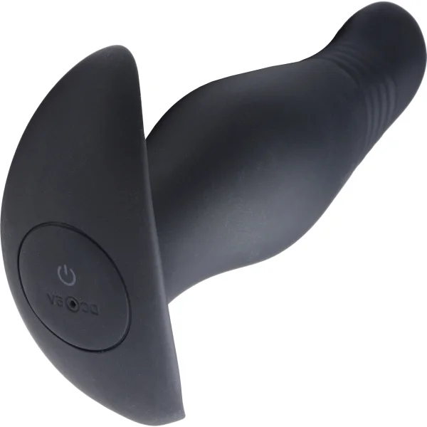 Thump It 7X Rippled Silicone Rechargeable Thumping Anal Plug With Remote Control