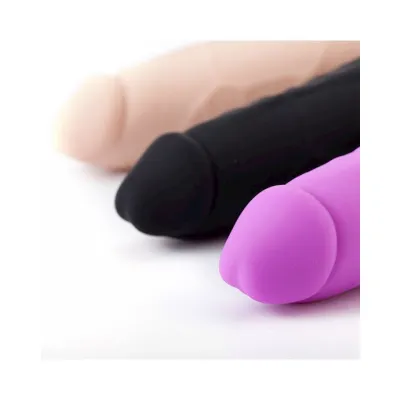 Natural Silicone Vibrator Black 7 8 Inch