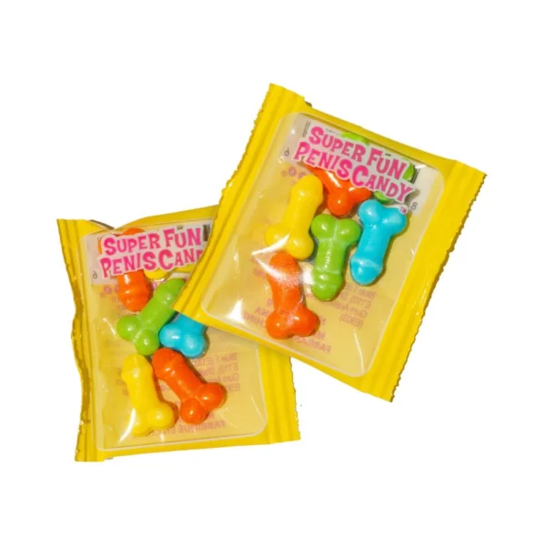 Super Fun Penis Candy 5 Pieces Per Bag Display Of 100