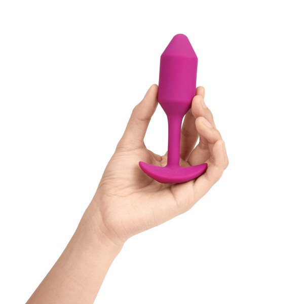 b-Vibe Vibrating Snug Plug Weighted Silicone Butt Plugs with Vibration 2 Sizes