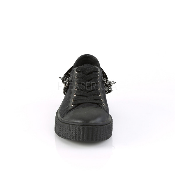 1 1/2 inches PF Round Toe Lace-Up Front Low Top Creeper Sneaker — image 2 of 16
