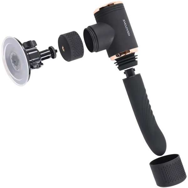 Too Hot To Handle Silicone Thrusting Vibrating Dildo With Suction Cup Stand By Evolved Novelties