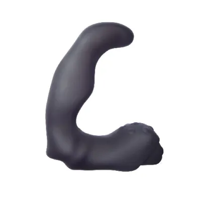 Velvet plush vibrating mini prostate black