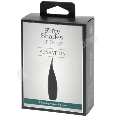 Fifty Shades Of Grey Sensation Rechargeable Black Flickering Tongue Vibrator