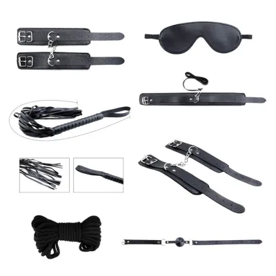 Adrien Lastic Alive Secret Desires Black BDSM 8 Piece Kit