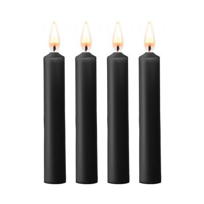 Ouch Teasing Black 4 Pack Bondage Candles Medium or Large