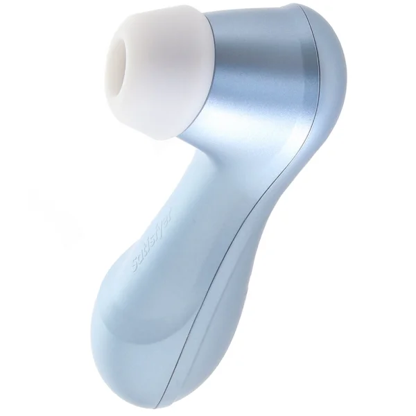 Satisfyer Pro 2 Pressure Wave Rechargeable Waterproof Silicone Clitoral Stimulator - Blue — image 13 of 17