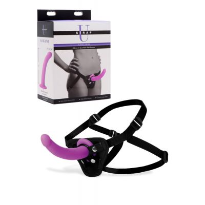 Strap U Navigator 7 Silicone G Spot Dildo With Harness