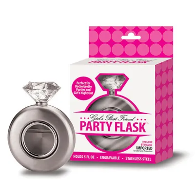 Girls Best Friend Party Flask