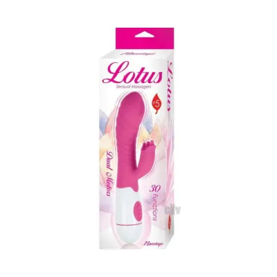 Lotus Sensual Massagers 5 Dual Stimulator Silicone Pink