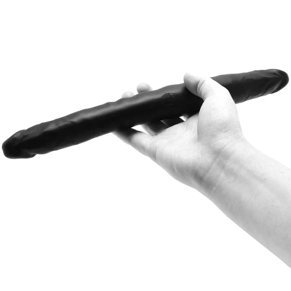 Colours Double Pleasures Black Silicone Double Dildo