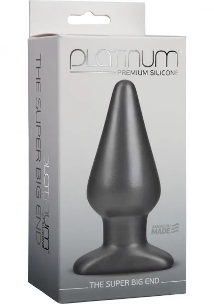 Platinum Premium Silicone The Super Big End Large Plug Charcoal — image 4 of 4