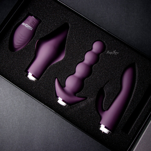 Pleasure Kit #6 Interchangeable Vibrator with 3 Attachments by Shots