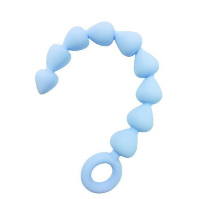 Sex In The Shower Blue Silicone Anal Beads